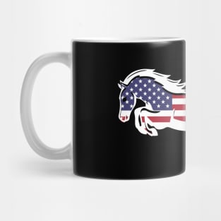 Patriotic Horse Lover, Farmer Gift, Equestrian, Whisperer print Mug